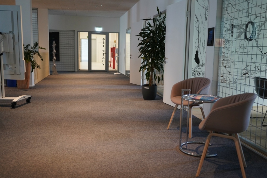 Renovation of the entrance area of Alphagate's HQ.