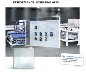 HMI solution for Glaston for optimal networking and intuitive operation of machines and processes.