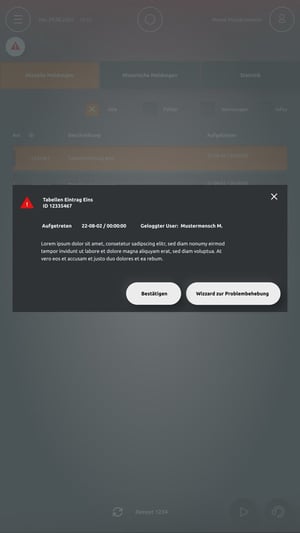 User interface of the Statec Binder Principac packaging machine for intuitive operation.